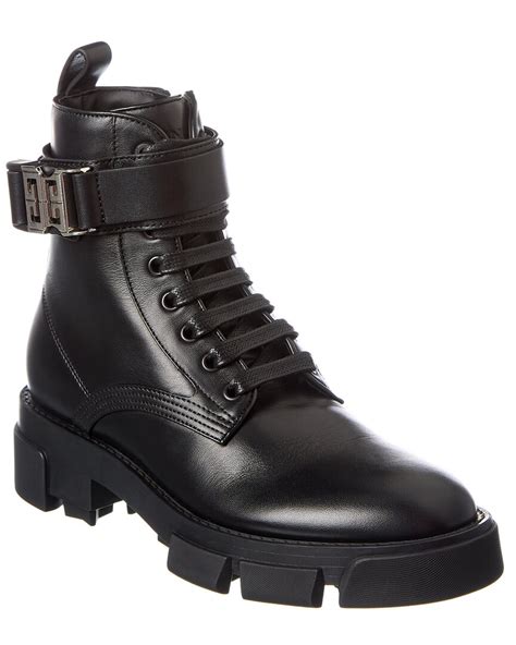 givenchy leather combat boots size 37|Givenchy leather boots.